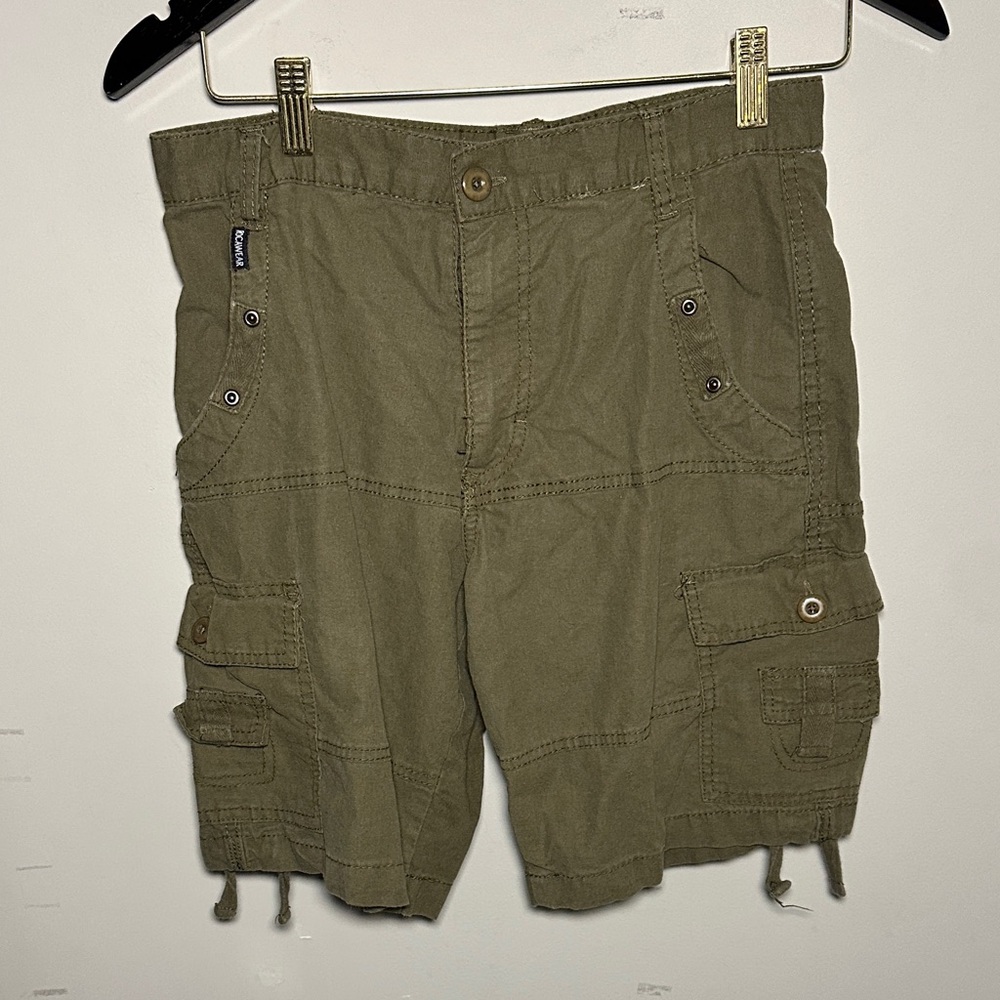 Rocawear Men's Green y2k Cargo Shorts
